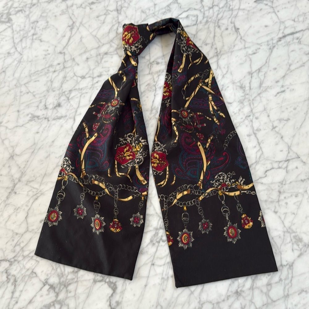 Vintage Equestrian Scarf 8x60”
